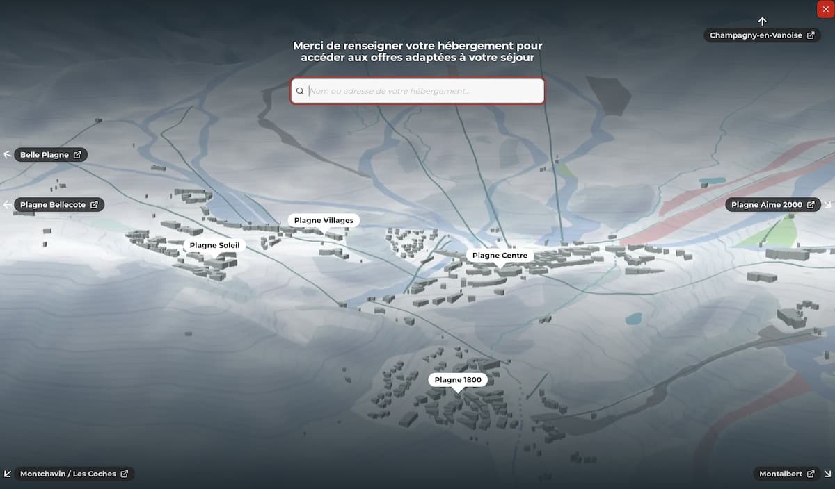 ESF Plagne — Visualisation des hébergements par logement
